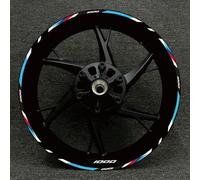 PIWINE 17 Zoll Motorrad Racing Ausrüstung Reifen Felge Selbstklebend Reflektierende Aufkleber Für BMW S1000XR S1000R 1000RR Felgenaufkleber