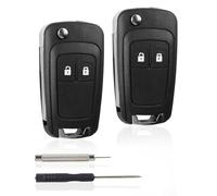 PIWOSGOL 2 stück Schlüssel Gehäuse Fernbedienung mit Messer, Schlüsselhülle Cover, Klappschlüssel Ersatzschlüssel für Opel Movano Mokka Insignia Astra J Meriva Zafira C Adam Schlüsselhülle