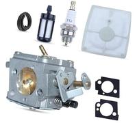 Pizgear Vergaser mit Kraftstofffilterleitung, Luftfilter, Zündkerze, for STIHL, 041, 041AV, Farm Boss Zündkerzenstück für Heckenscheren
