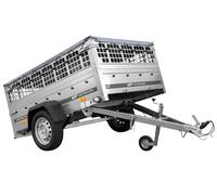 PKW-Anhänger 200x125 UNITRAILER GARDEN 201/R KIPP Gitterwände graue Plane