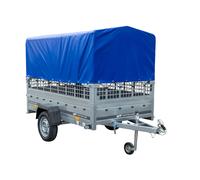 PKW-Anhänger 230x125 UNITRAILER GARDEN 230/R KIPP Gitterwände blaue Plane