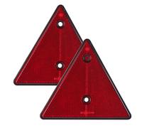 PKW Anhänger Dreieckrückstrahler Rückstrahler Dreieck Beleuchtung 2er Set rot