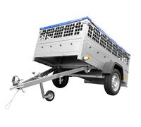 Pkw-Anhänger GARDEN TRAILER 201 KIPP mit Laubgitteraufsatz und Plane