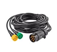 PKW Anhänger Kabelsatz Kabelbaum 5 m 7 polig 2 x Bajonettanschluss Beleuchtung