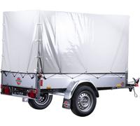 PKW-Anhänger STEMA "Basic 750 Kippsdeichsel", silber (silberfarben), KFZ-Anhänger (64795519-0) silberfarben