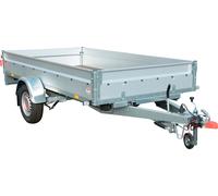 PKW-Anhänger STEMA "BASIC ST 1000-25-13.1", silber (silberfarben), KFZ-Anhänger, inkl. Stützrad (12737122-0) silberfarben