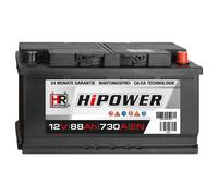 PKW Batterie 12V 88Ah Starterbatterie Autobatterie 353x175x190mm 85 90 95 100Ah