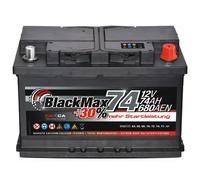 PKW Batterie Autobatterie 12V 74Ah 680A BlackMax Starterbatterie statt 70Ah 72Ah