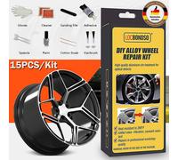 PKW Felgen Reparatur-Set Silber Alufelgen Risse Dellen Kratzerentferner Kit NEU