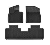 PKW Fußraummatten Für Xpeng G6 Auto-Fußmatten Und Kofferraumwanne TPE 3D Für Xiaopeng Fußmatte Wasserdicht Geruchlos Tablett Schwarz Autofußmatten-Set(3PCS Floor Mats)
