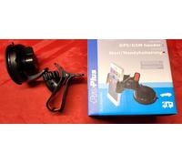 PKW Handy + GPS Halterung mit Saugnapf, 360' Drehbar PKW, LKW, Bus, Reisemobil