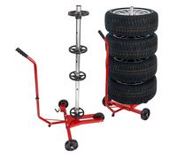 Dema PKW-Reifen Felgenbaum / Reifenständer Monza mit Abdeckung Fahrbar Reifenwechsel