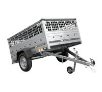 Pkw Trailer GARDEN TRAILER 201 KIPP Laubgitter Stützrad Flachplane
