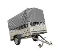Planenanhänger 230x125 Garden Trailer 230 KIPP mit Laubgitteraufsatz