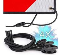 PLANGER® - Gepäckspanner für Warntafel Italien und Spanien (4X 100cm) Befestigung Schild Fahrrad Fahrradträger I Spanngurte Einstellbare Länge
