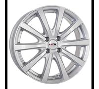 ALUFELGEN PLATIN, P69, 7X17 ET35 5X100 63,4, POLAR SILBER