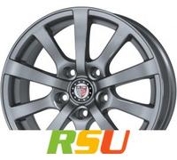 Platin Platin P58 grey 7x17 ET42 - LK5/108 ML72.6 Alufelge grau