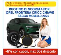 Platzsparend Notrad Ab 17 " für Opel Frontera 2025 5 Löcher Cric Schlüssel