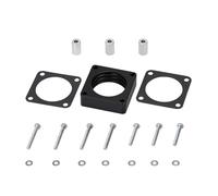 PLMNHSS Drosselklappe Regelklappe Für Jeep Wrangler TJ YJ Cherokee XJ 2,5L/4,0L 91-06 Benzinmotor MJ Mit Dichtung 1" Ansaugkrümmer-Erhöhung Vergaser Drosselklappengehäuse-Distanzstück(Schwarz)