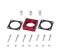 PLMNHSS Drosselklappe Regelklappe Für Jeep Wrangler TJ YJ Cherokee XJ 2,5L/4,0L 91-06 Benzinmotor MJ Mit Dichtung 1" Ansaugkrümmer-Erhöhung Vergaser Drosselklappengehäuse-Distanzstück(Red)