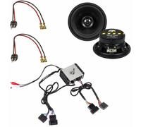 ESX QXE120 + QS-Two-ISO - 12cm Koax Lautsprecher + Endstufe | kompatibel mit Mercedes Benz W124