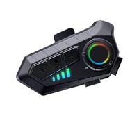 Plyisty Bluetooth-Headset Für Motorradhelme, Helm-Lautsprecher Mit Mikrofon, IPX6, Intelligente Geräuschunterdrückung, 2-Wege-Gegensprechanlage, HiFi-Sound, Schnelle Kopplung