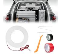 PnxdeobXL Auto Kofferraumbeleuchtung Led, 4M Kofferraum Lichtstreifen, Dynamischer Lichtstreifen, Flexibel Und Wasserdicht, Hochtemperaturbeständig, Passend für Pkw und Pickups(Weißes Licht)