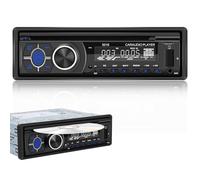 Podofo 1 DIN Autoradio FM/AM Radio, DVD/CD Player Bluetooth Musik Freisprecheinrichtung Telefonanruf Unterstützung APP Locate EQ USB/TF Eingang Auto MP3 Player