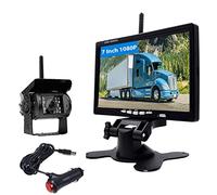 Podofo HD Wireless Rückfahrkamera Kit mit 7 "LCD Auto Monitor wasserdichte Rückfahrkamera + Autoladegerät für Truck Bus RV Bagger Anhänger