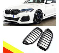 POETRYXIAO Kühlergrill Niere Sport Schwarz Glanz Single Bridge für 2017-2020 5er G30 G31 528LI 530LI 540LI,Geeignet für Tuning
