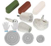 Polierset 5-11 tlg Polierscheiben Politur Polierköpfe Polierpaste Felgen Chrom