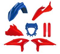 POLISPORT Full Plastik Kit Beta RR X-Pro Race 2025- Rot Blau