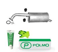 POLMO Auspuff Endschalldämpfer mit E-Prüfzeichen /1545