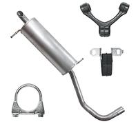 POLMOstrow Auspuff für Skoda Fabia 2 II 2007-2009 | Endtopf, Motoren: 1.4 | Fließheck