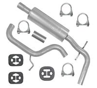 POLMOstrow Auspuff Mitteltopf für Skoda Octavia 2 II 1.9 TDI Fließheck, Kombi 2004-2013