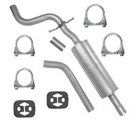 POLMOstrow Auspuff Mitteltopf für VW Golf Plus 5 V 1.2 TSI 1.6 Van 2005-08.2014