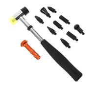 POPETPOP 1satz Dellen reparaturset mit Robustem Gummihammer und Austauschbaren Köpfen Präzises Ausbeulen Kleiner bis Mittlerer Autodellen Zeitsparendes Karosserie ausbeulwerkzeug