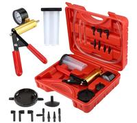 PORFOYO Vakuumpumpe Vakuumtester Bremsentlüftungssatz Mit Vakuummeter, Multifunktionaler Bremsenentlüfter Mit Tragetasche, Bremsenentlüftungsgerät Vakuumpumpe Kfz Für Auto Motorrad Fahrzeuge