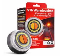 POWR CAR V16 Warnleuchte - IDADA 21020060 - Warndreieck & Pannendreieck - EU Zulassung 2027 - Auto & Motorrad