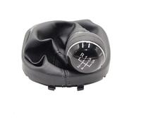 PPXBFD Gang Schaltknauf Für VW Für Caddy 3 III MK3 2004-2015 Getriebe Gamasche Stick Griffe Abdeckung Schaltknauf Boot Shifter Gamasche Boot(5 Speed)