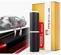 PR-Folia Einstiegsleisten Schutzfolie Set für - Skoda Kamiq Drive ab Bj. 2020 - Carbon Autofolie Schutz Folie Zubehör Schwellerschutz