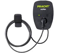 PRACHT Wallbox ALPHA MONO XT+ NRG1032 | 22 kW | Typ 2 | 5,5m Kabel | RFID | IP65 | 3-phasig | schwarz