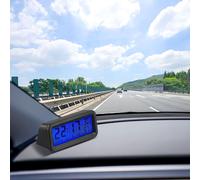 Praktische Auto Armaturenbrett Uhr angetrieben durch Solarenergie f??r Temperatu