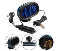 Praktische Auto Armaturenbrett Voltmeter Uhr mit Temperaturanzeige Funktion