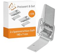 Preiswert&Gut 2X Spannverschluss Stahl Exzenterverschluss Hebelverschluss 140x7mm Anhänger