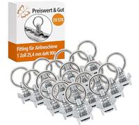 Preiswert&Gut 20x Fitting für Airlineschiene 1 Zoll 25,4mm, SWL WLL daN 900