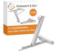 2 x Wohnwagen Stütze 450kg 559x278 Höhe 450mm Kurbelstütze auch für Anhänger