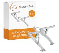 2x Ausdrehstütze links rechts vorne oder hinten kippbar Wohnwagen Kurbel Stützen