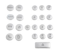 Premium ABS Zierleisten Aufkleber für Benz C Klasse W204 GLK X204 CD Panel Butt