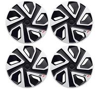 Premium Radkappen 19 Zoll kompatibel mit Audi Q4 + Q6 VW ID.4 + ID.5 Stahlfelgen in Schwarz-Silber-Matt 4er-Satz Radzierblenden Radabdeckungen 4 Stück